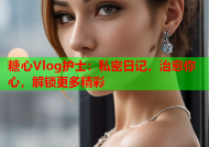 糖心Vlog护士：私密日记，治愈你心，解锁更多精彩