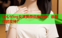 糖心Vlog女演员颜值排行榜：谁是你的女神？